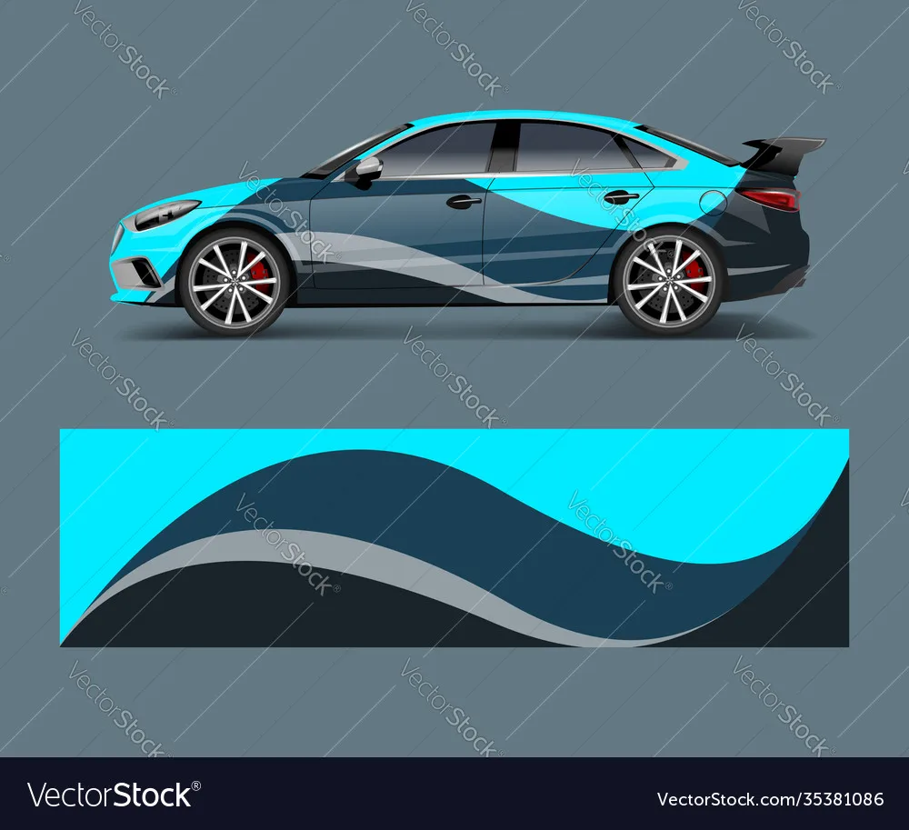 

Light Blue Car Graphic Decal Full Body Racing Vinyl Wrap Car Full Wrap Sticker Decorative Car Decal Length 400cm Width 100cm