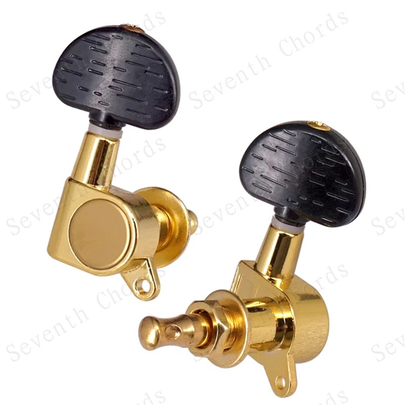 Набор 3R3L красивые золотые герметичные колки для настройки шестерен гитарных