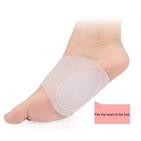 1 pair corrector insole helpful silicone cushioned pain relief heel arch foot pad for sports flat foot pad flat foot pad
