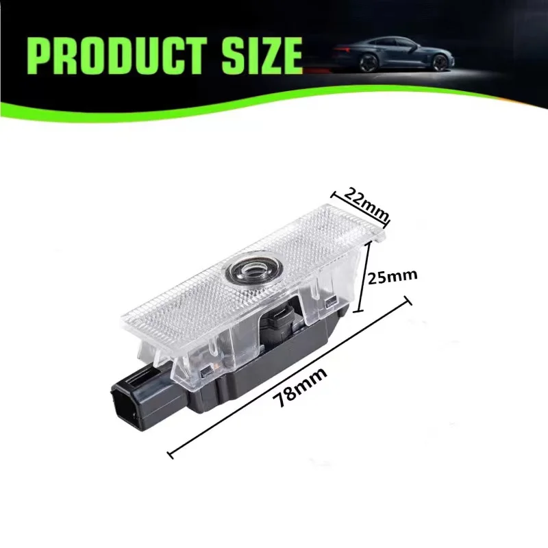 2X светодиодный проектор с логотипом лампа для автоматической двери призрачный