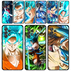 Phone Case For Samsung Galaxy A51 A12 A52 A32 A21s A71 A31 A02s A72 A41 A03s A22 A52s Coque Dragon Ball Super God Goku Vegeta