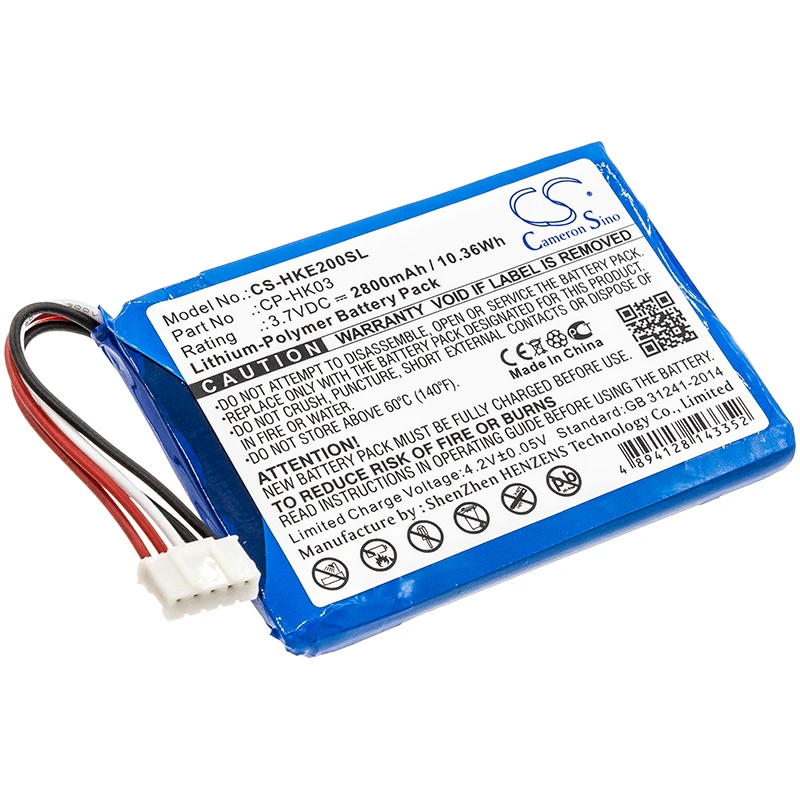 

CS Speaker Battery for Harman/Kardon Esquire 2 fits CP-HK03 GSP805070 Li-Polymer 3.70V 2800mAh/10.36Wh