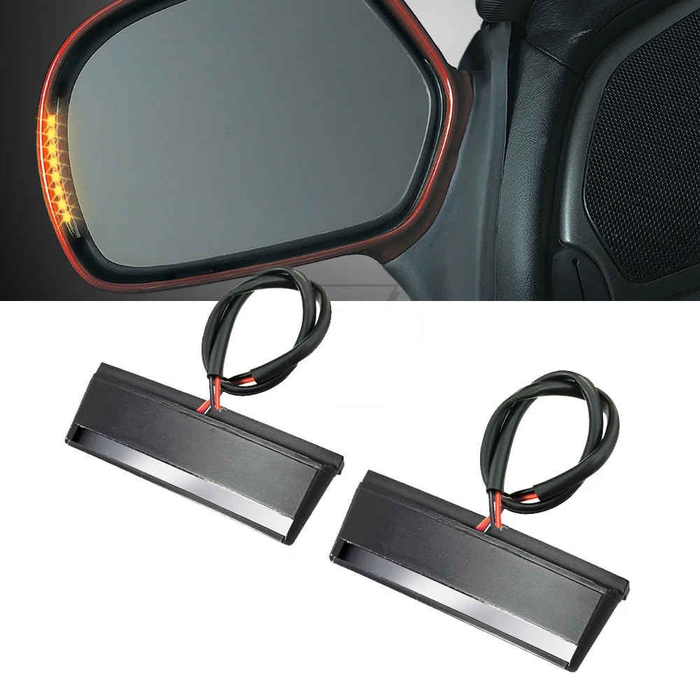 

LED Motorcycle Rearview Mirror Turn Signal Case for Honda GOLDWING GL1800 GL 1800 Airbag ABS Premium Audio 2001-2017
