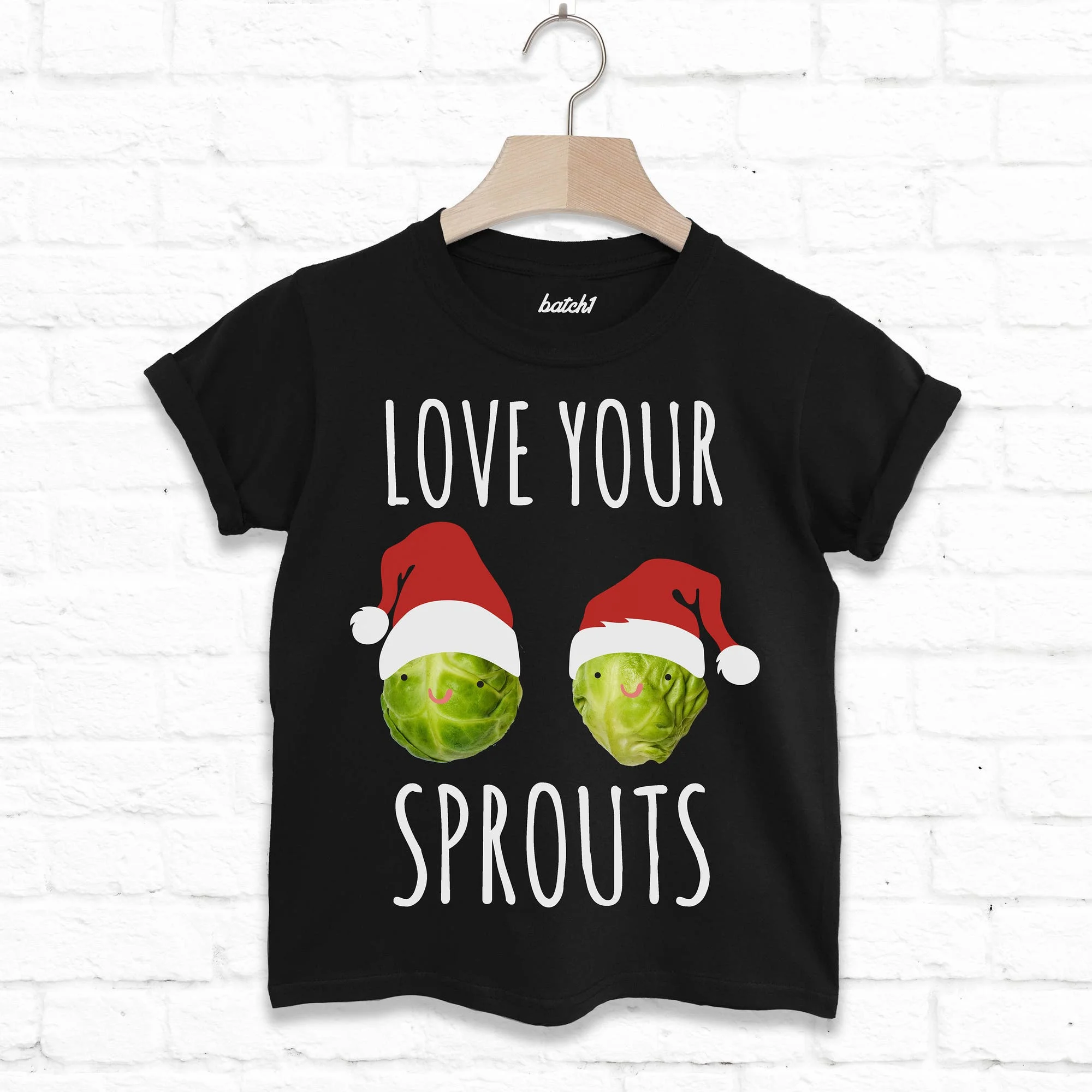 Детская рождественская футболка Love Your Sprouts из хлопка PEDRAZA