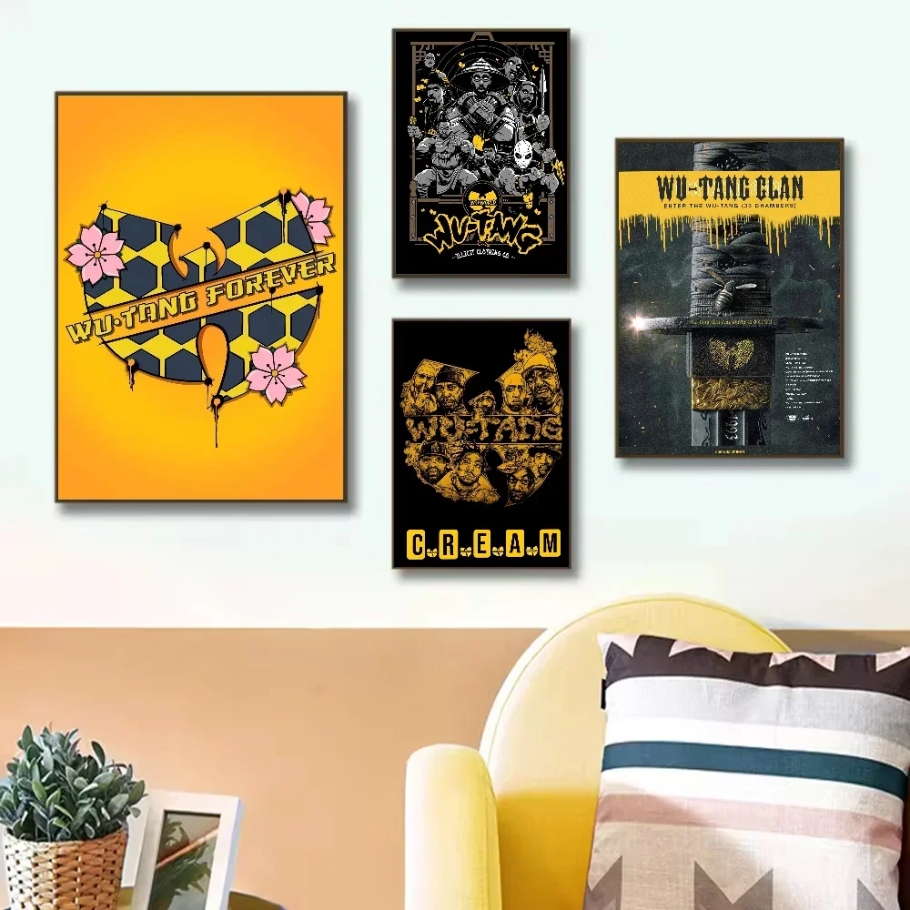 Wu-B-Tangs Clan музыкальный постер ПВХ
