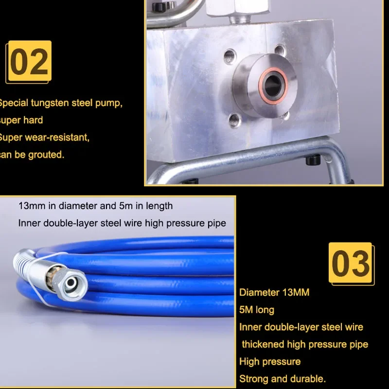 Машина для затирки цемента из вольфрамовой стали под давлением эпоксидной смолы