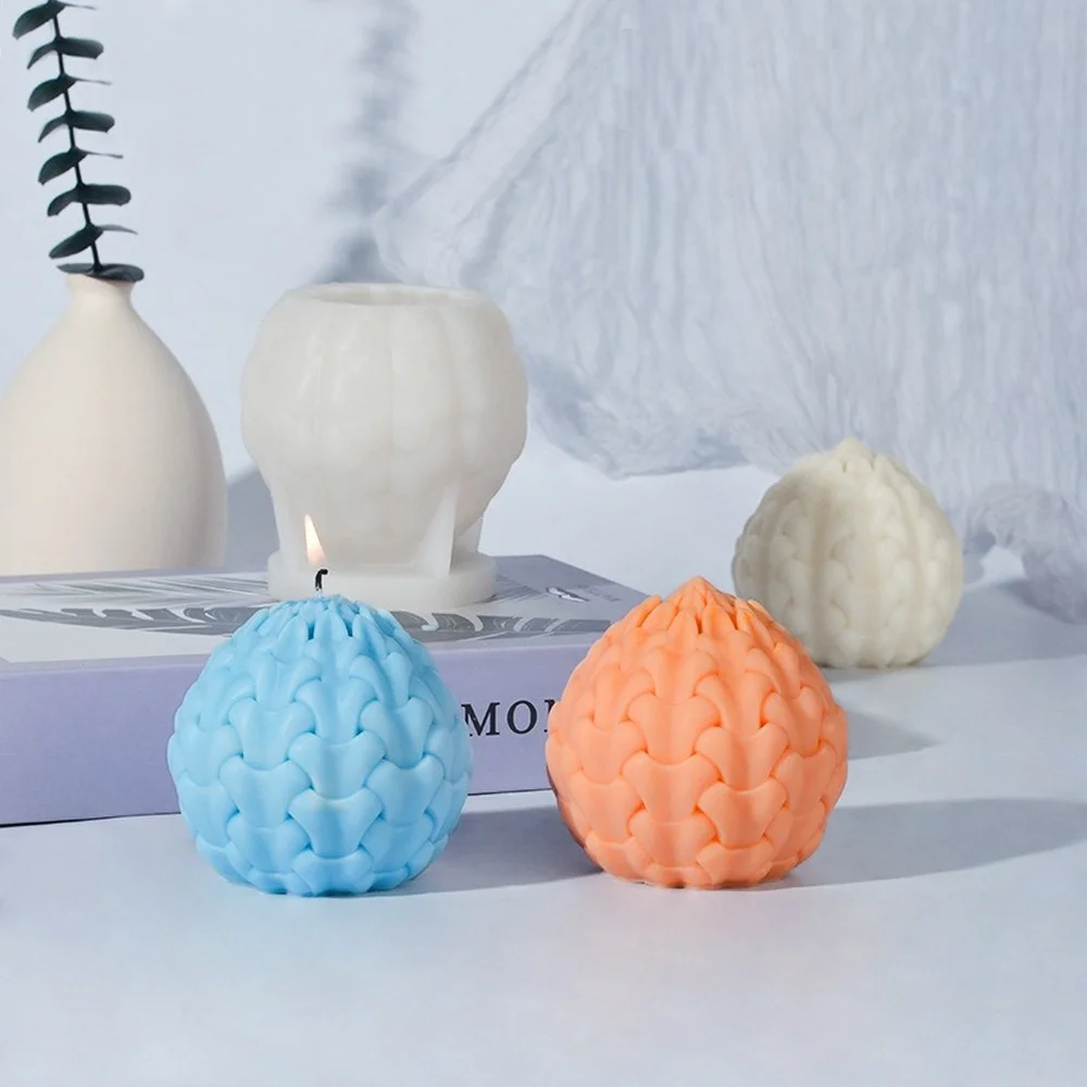 

3D Life Seed Candle Silicone Mold DIY Craft Art Clay Plaster Fragrance Wax Candle Molds Home Decoration Candle Making Supplies