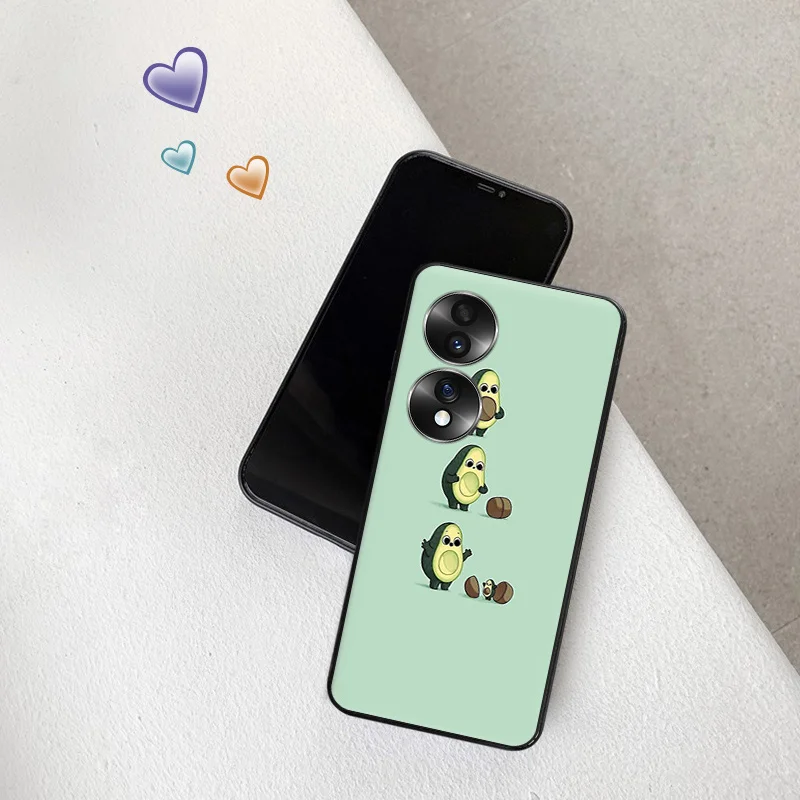 Силиконовый черный чехол для телефона Honor x8b Magic5 x9 x7 b x6 x8 a 90 70 8x x8a x7b с рисунком