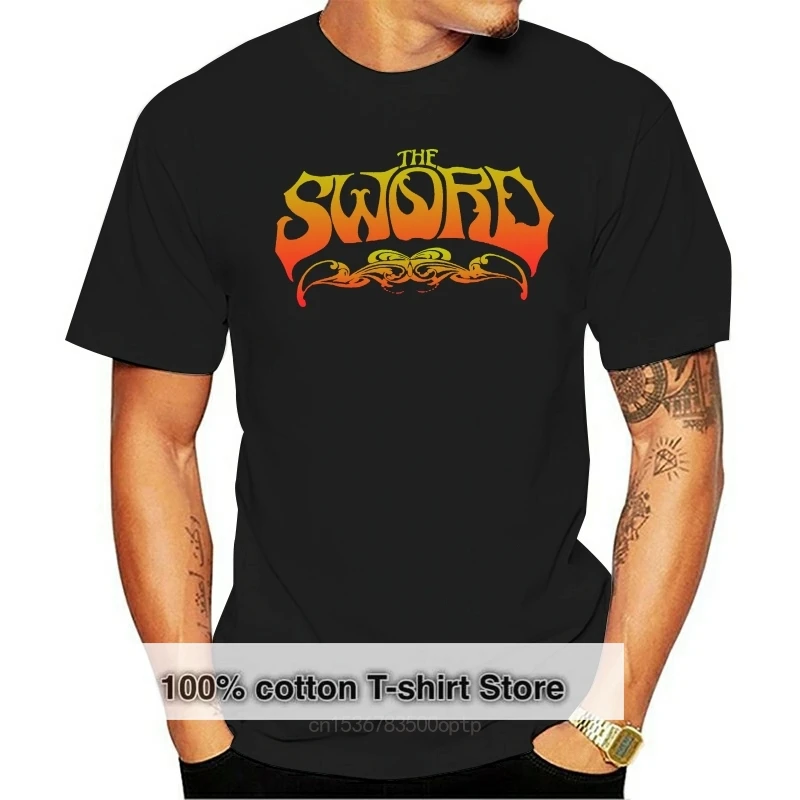 

Authentic THE SWORD Band Fire Red Logo T-SHIRT M NEW