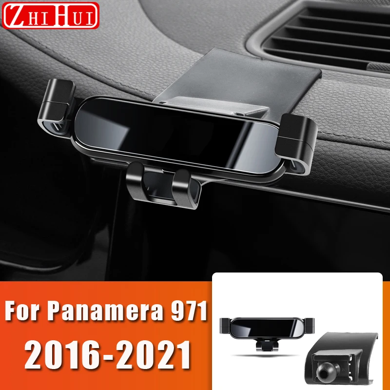

Car Styling Mobile Phone Holder For Porsche Panamera 971 2016-2021 Air Vent Mount Gravity Bracket Stand Auto Accessories