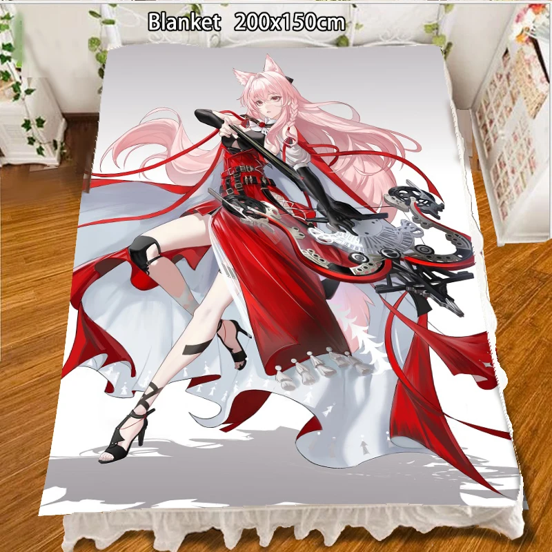 

Флисовое одеяло с аниме-изображением рыцарей, позиомка, коврик, мягкие постельные принадлежности, 200x150 см