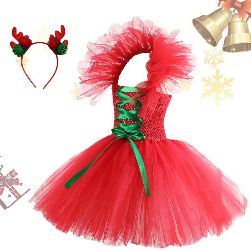 

Christmas Pageant Lace Girl Dresses Gauzy Christmas Lace Dresses Girls Princess Bridesmaid Dress For Birthday Party