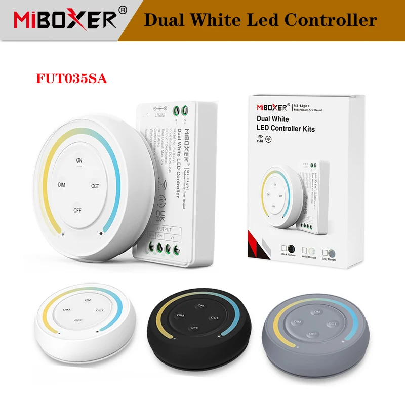 

Miboxer FUT035SA двойной белый светодиодный контроллер наборы 2,4G восход солнца дистанционный 12-24 в светодиодный контроллер для светодиодной ленты...