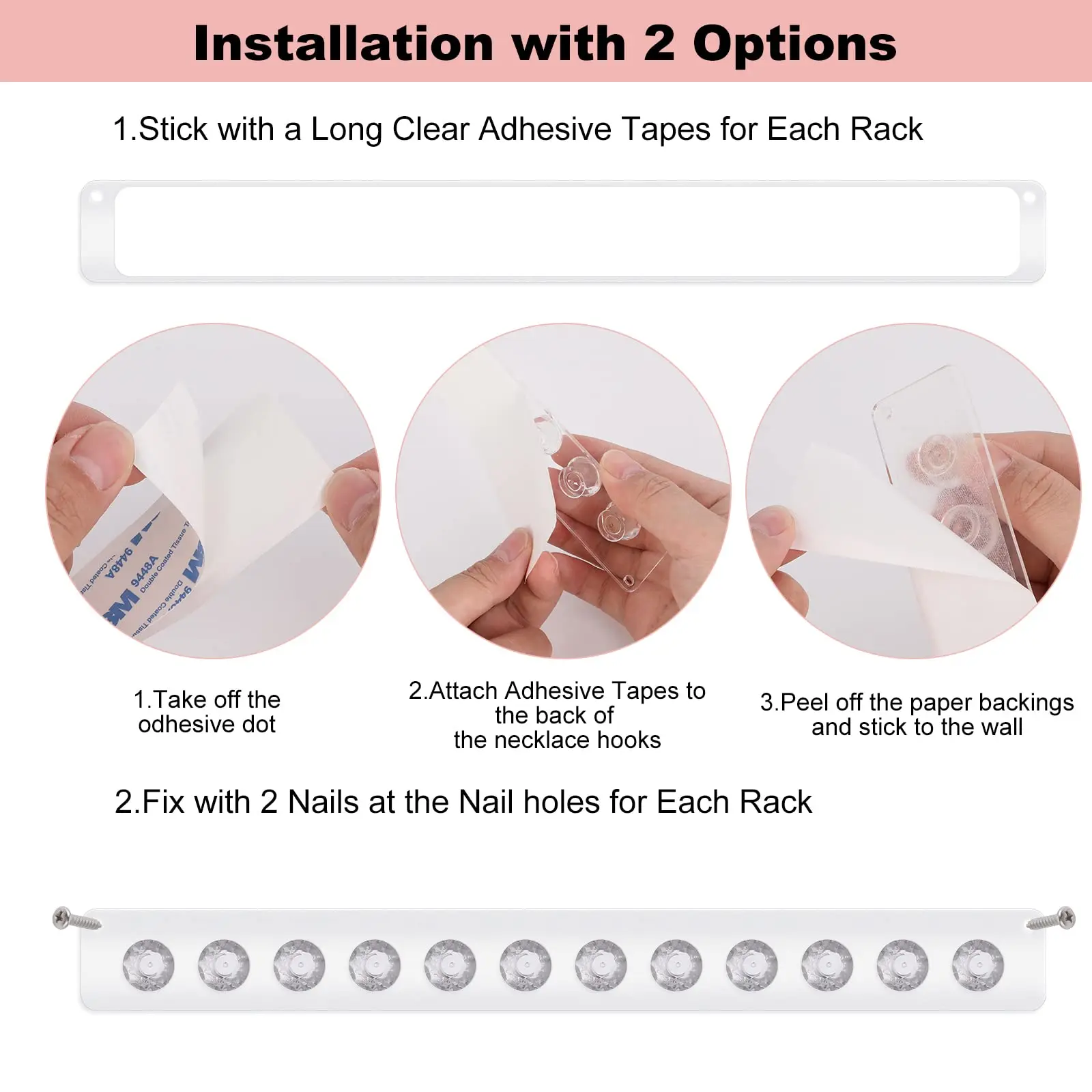 Акриловый держатель для ожерелья