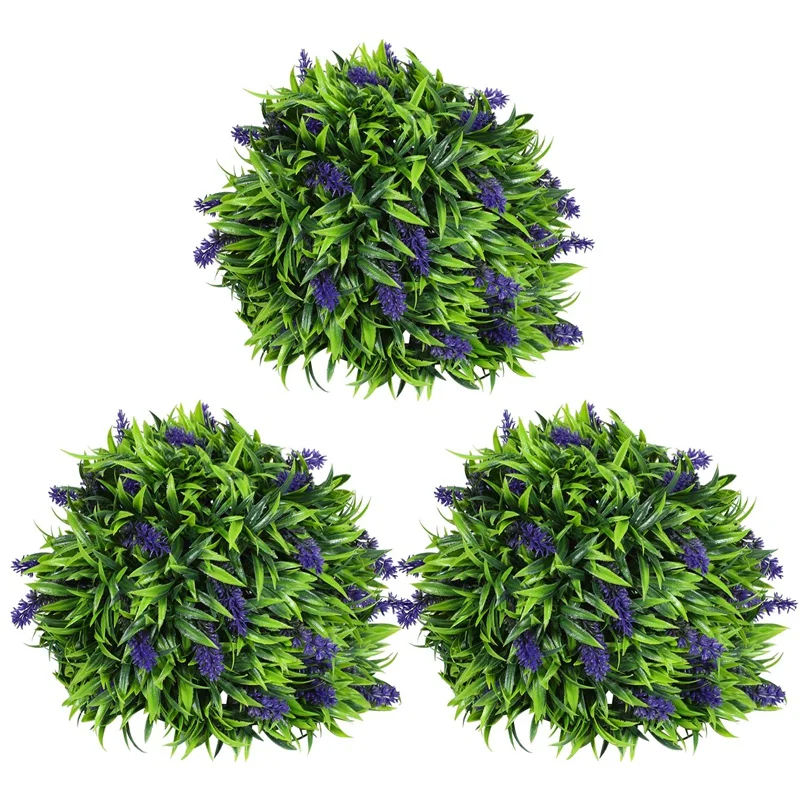 

3x фотография искусственная Лаванда подвесная фотография цветов растений корзина горшок 30 см