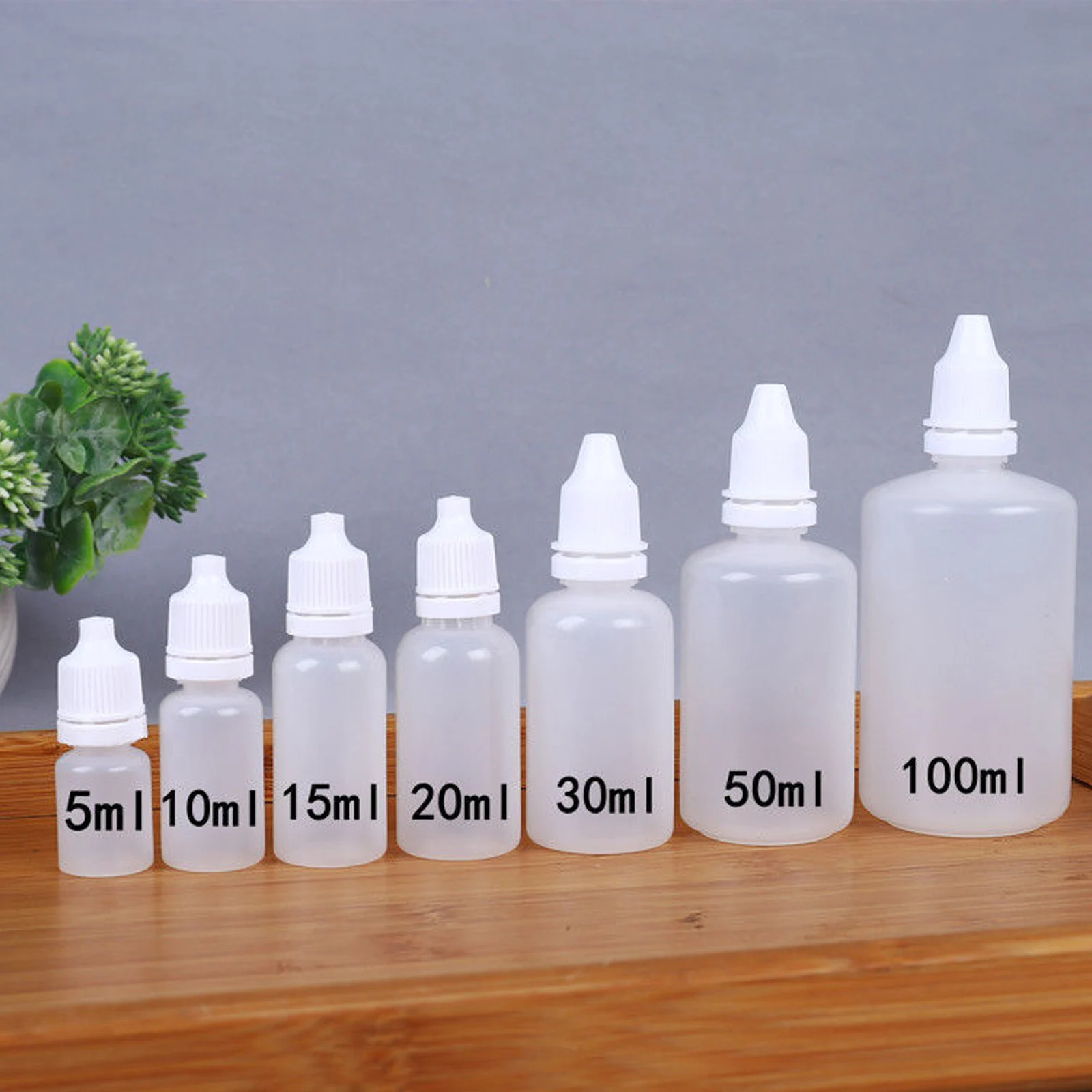 

5PCS 5ML/10ML/15ML/20ML/30ML/50ML Wholesale Eyes Liquid Dropper Refillable Bottles Empty Plastic Squeezable Travel Paint