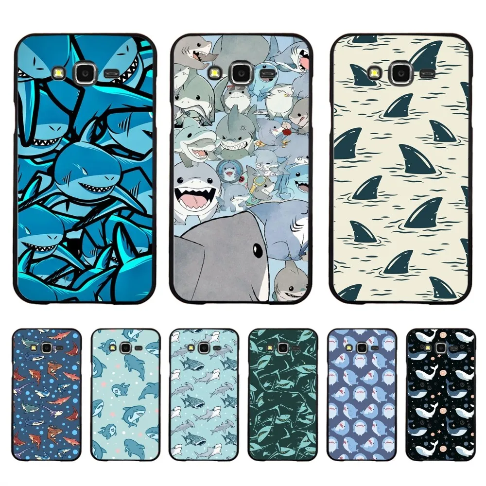 

Shark Pattern Phone Case For Samsung J 7 plus 7core J7 neo J6 plus prime J6 J4 J5 Mobile Cover