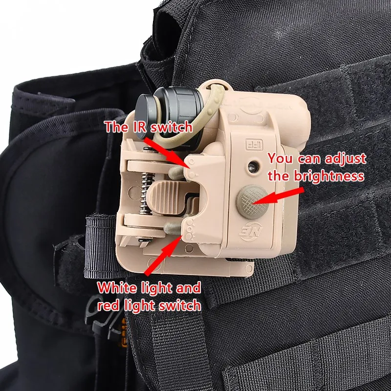 Набор для тактического быстрого шлема белая инфракрасная лампа Gen3 HL1 аксессуары