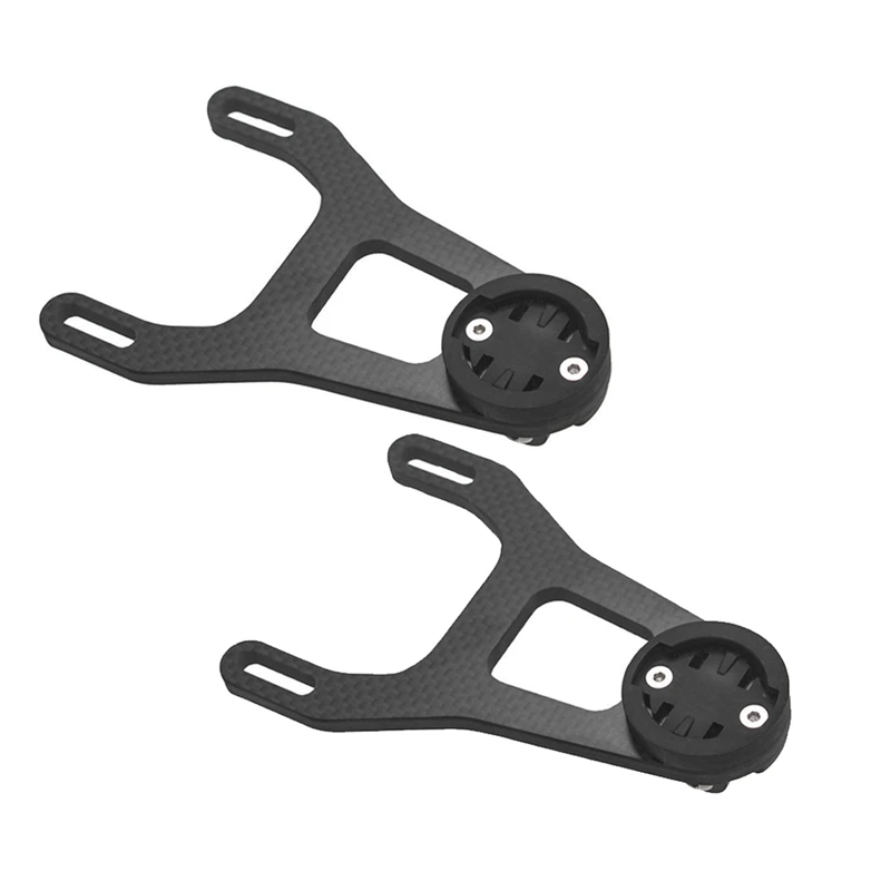 

2X Bicycle Computer Holder Carbon Fiber Bike Computer Mount For Mount Support 6D 5D Handlebar For Gopro