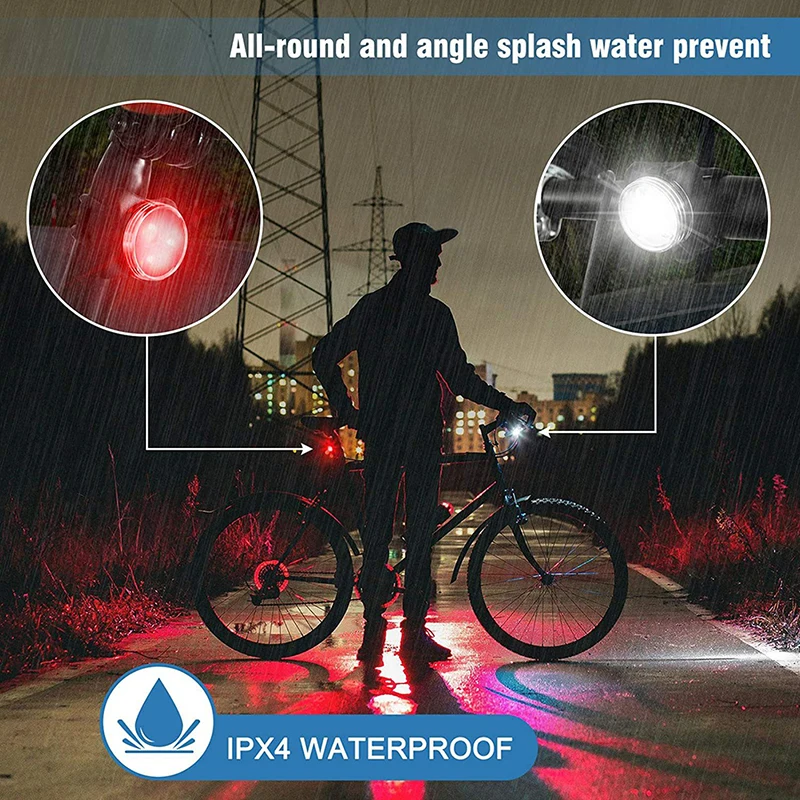 

USB Charging Bicycle Riding Taillights Cycling Waterproof Warning Bike Light Safety Equipment