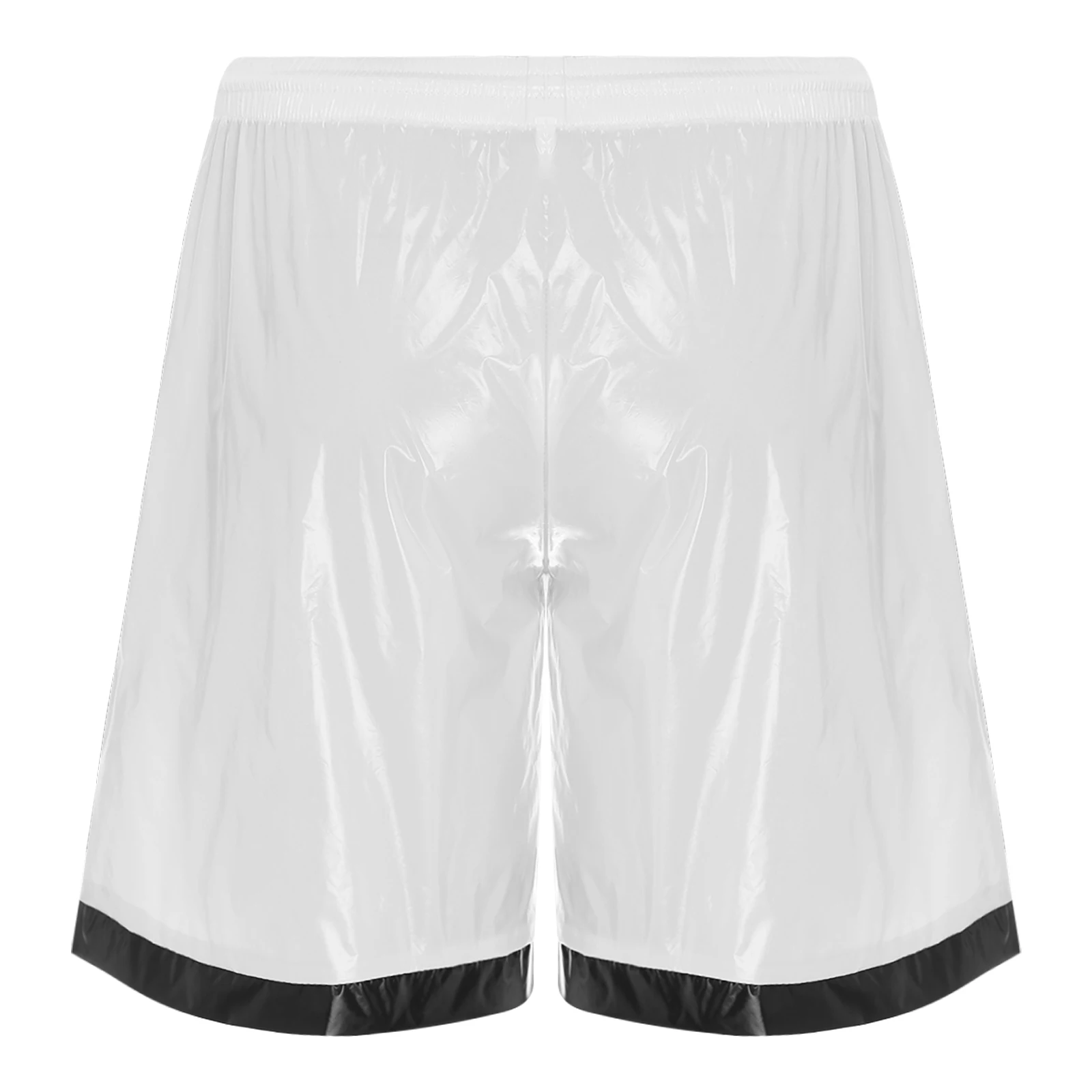 Мужские купальники шорты-боксеры с мокрым эффектом эластичные карманы на талии