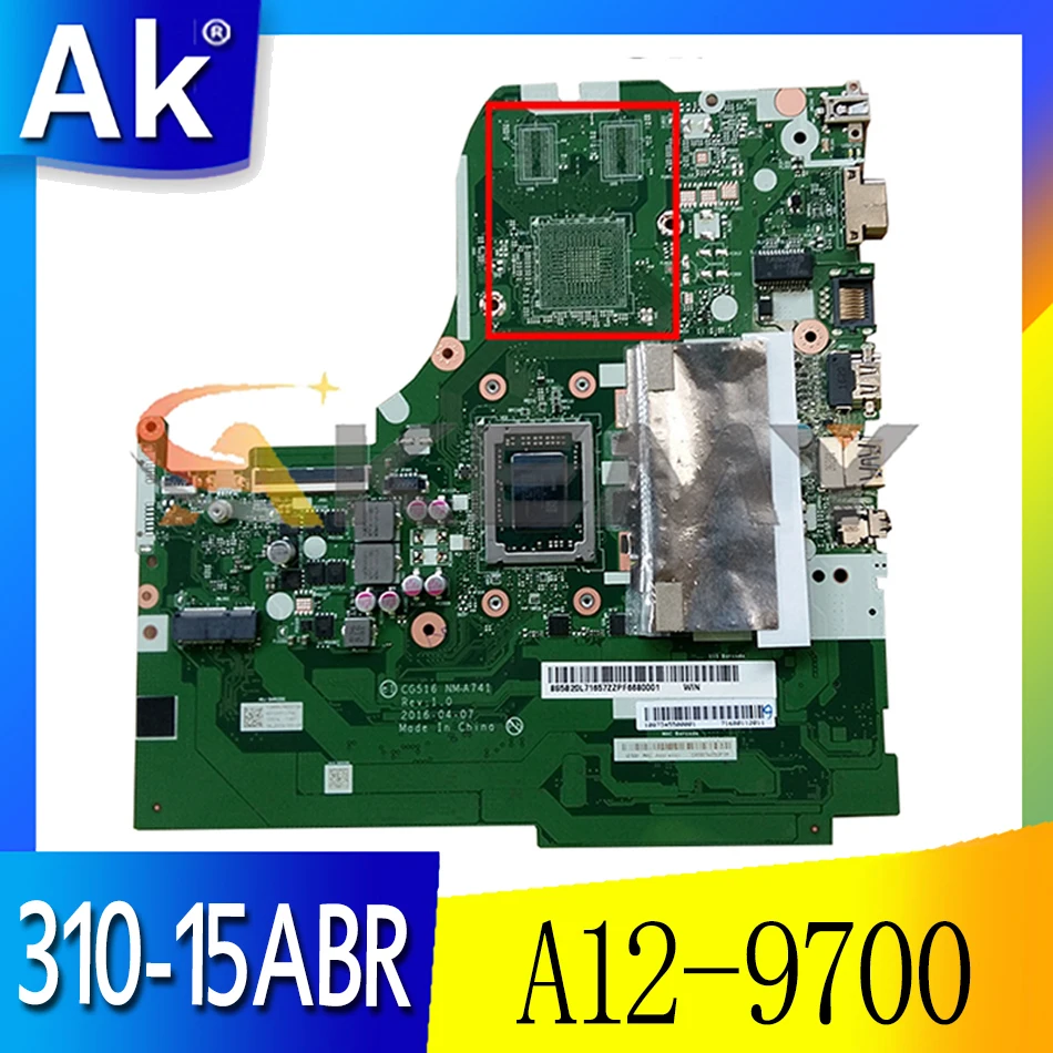 

Экородная материнская плата Akemy CG516 для ноутбука Lenovo Ideapad 310-15ABR, 5B20L71644, центральный процессор, фонарь 4 ГБ ОЗУ