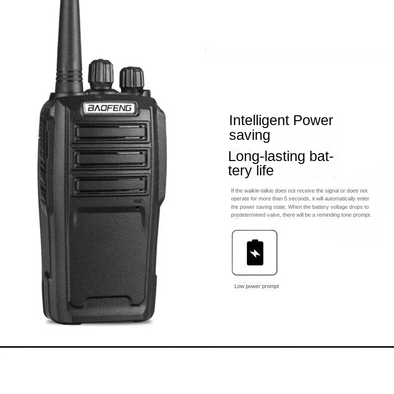 BAOFENG Walkie-talkie UV-6D Is Suitable for 8 Watt U-section Frequency In Outdoor Site Mines.