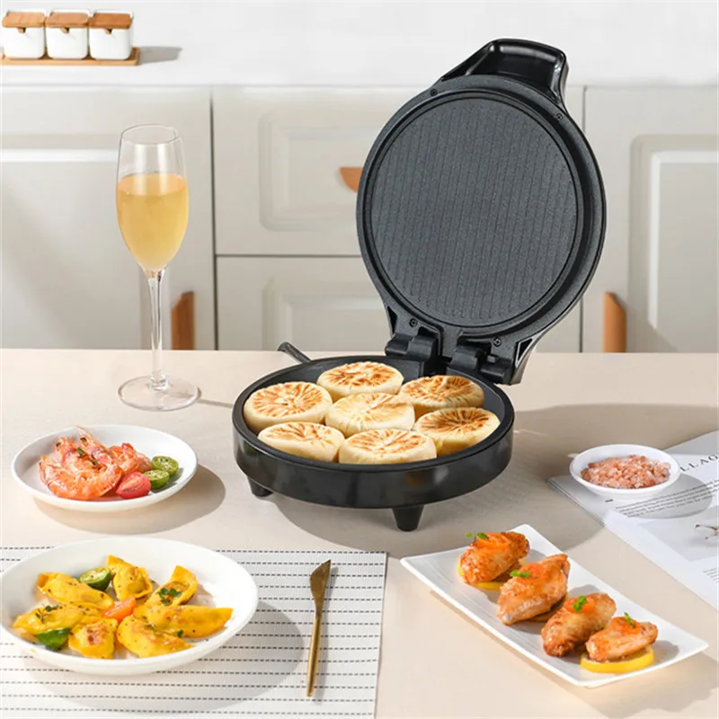 Electric Baking Pan Double-sided Heating Suspension Type Crepe Maker Skillet Pancake Baking Machine Pie Pizza Griddle