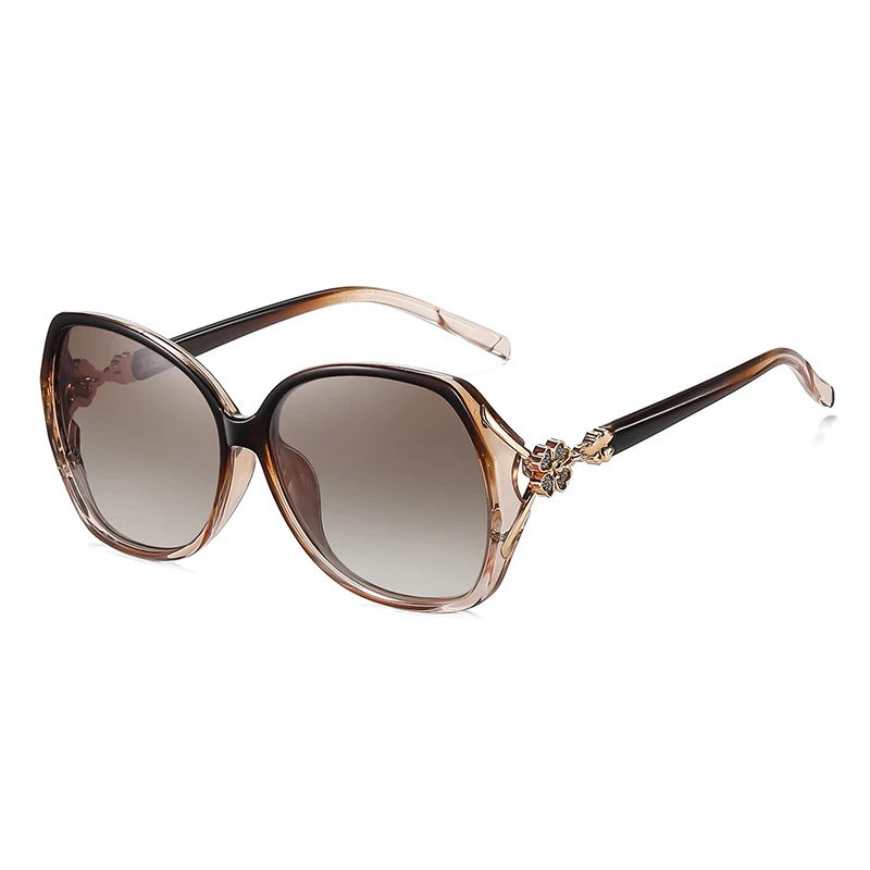 VAKA круглые поляризационные солнцезащитные очки женские винтажные брендовые