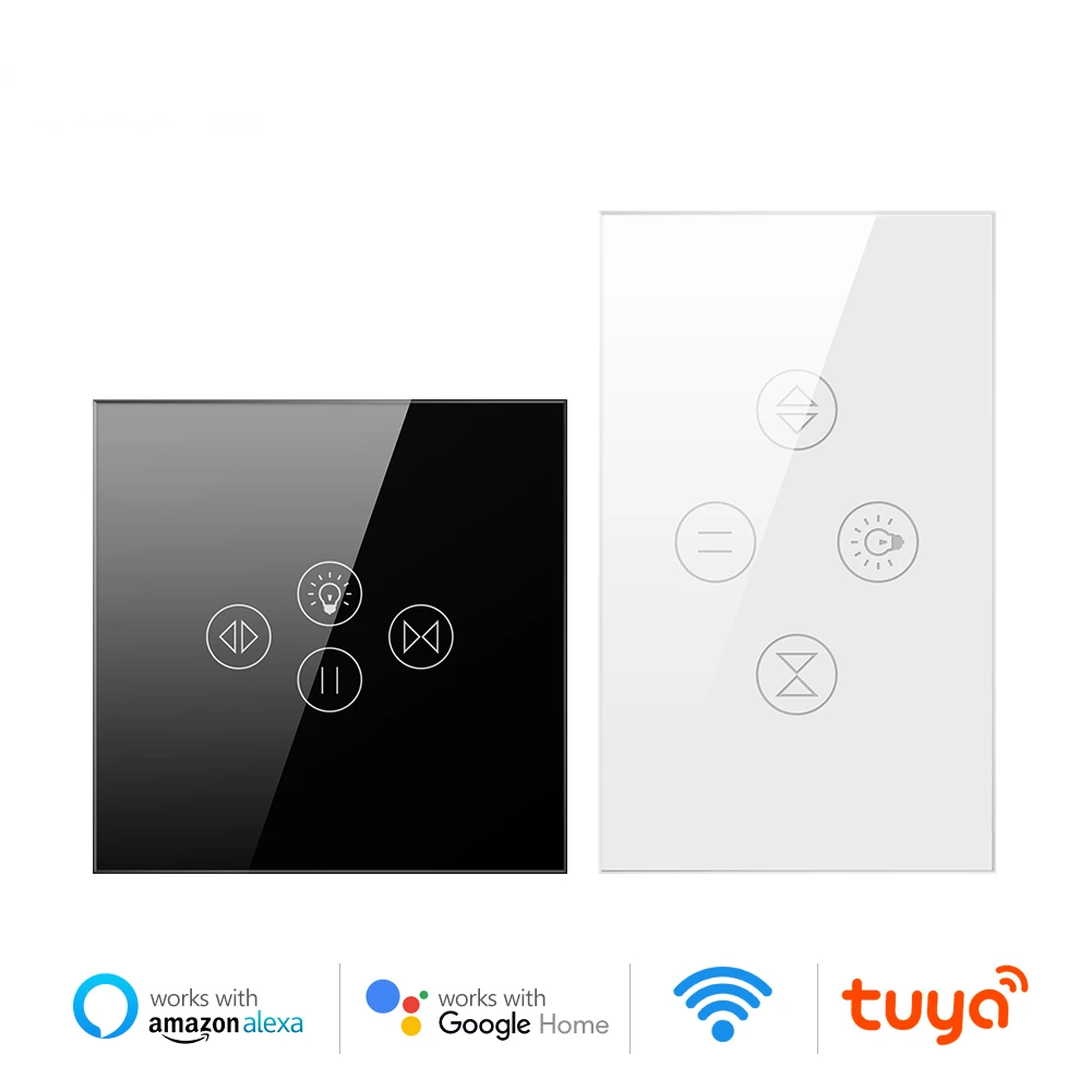 

Переключатель для штор Tuya Smart Life с Wi-Fi, световой переключатель для жалюзи с электроприводом, работает с Alexa,Google home,Alice