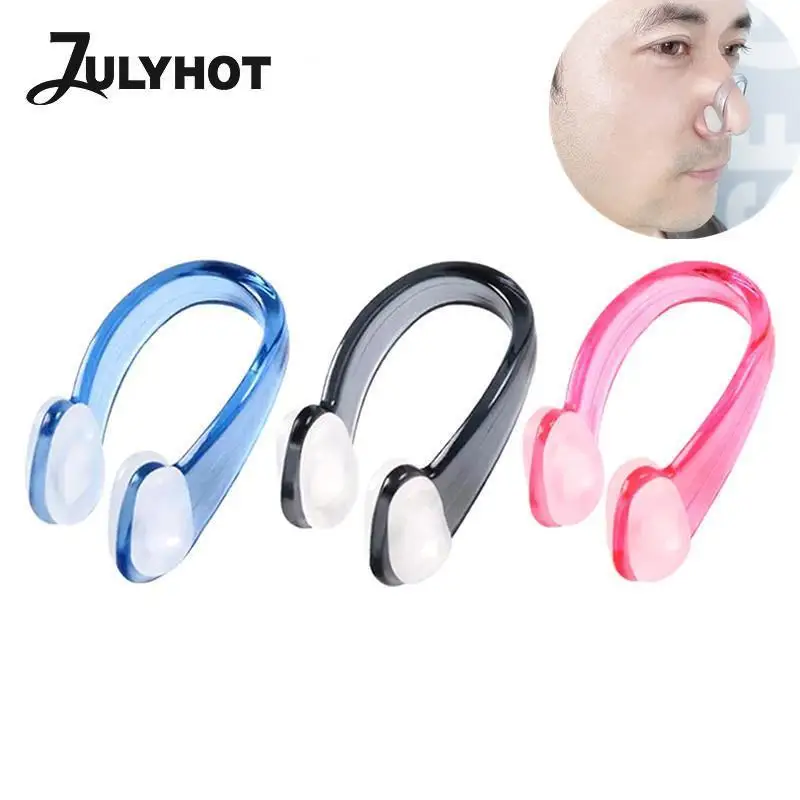 

Swimming Nose Clip Soft Silicone Anti-choking Water Nose Clip Swimmer Unisex Nose Clip Set Small Size Waterproof For Kids Adults