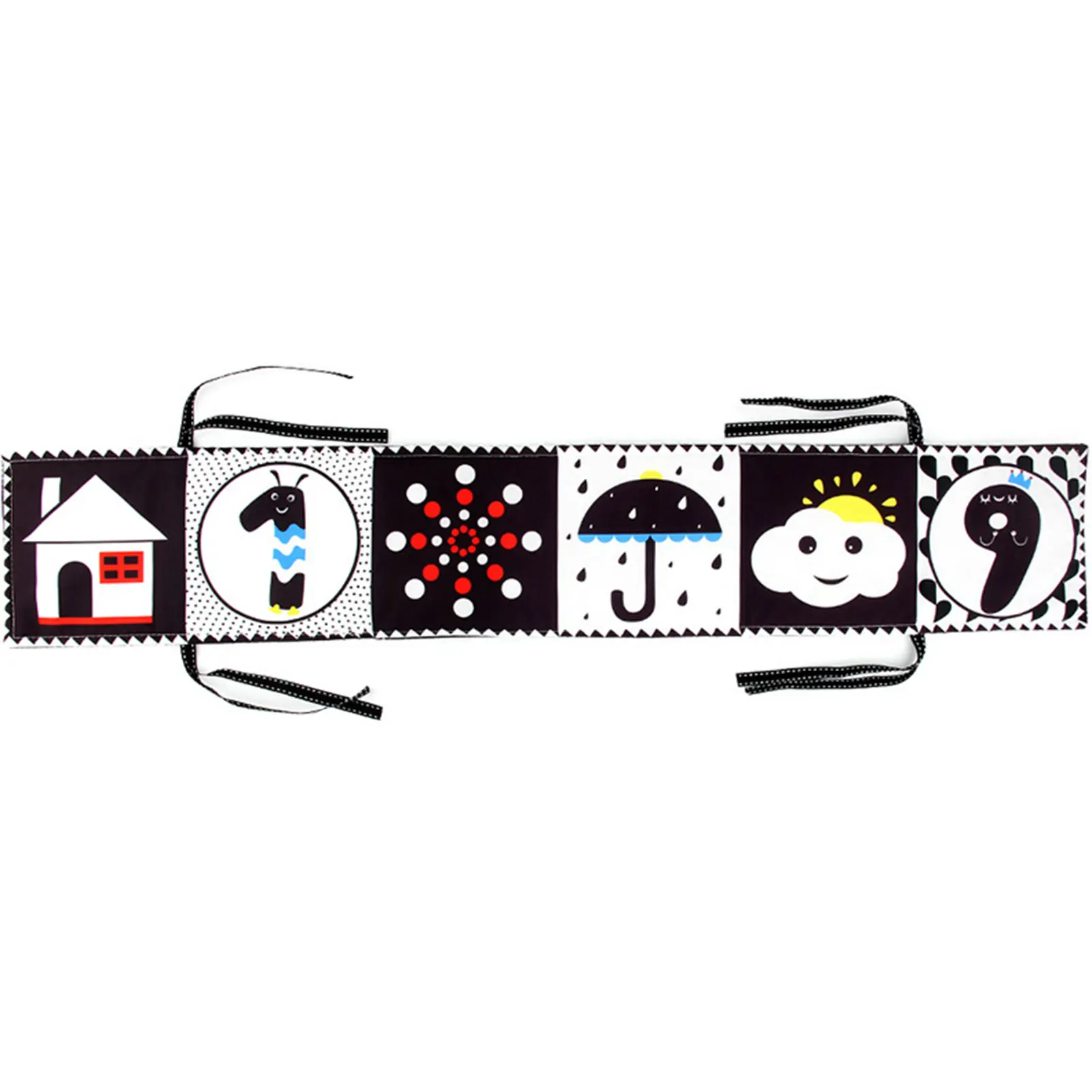 

Контрастная Мягкая тетрадь для детей, контрастная тетрадь для раннего развития живота, игрушки для младенцев, высокая контрастность, мягка...