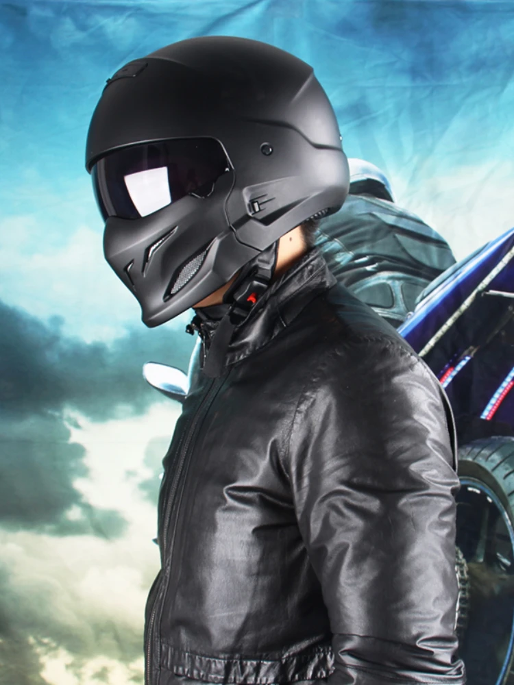 

Новинка 2021, мотоциклетный шлем в стиле ретро, локомотивный индивидуальный многофункциональный комбинированный шлем