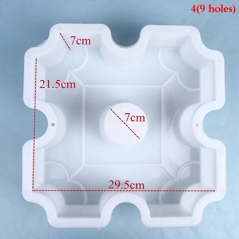 

Форма для кирпичной дорожки пластик белый