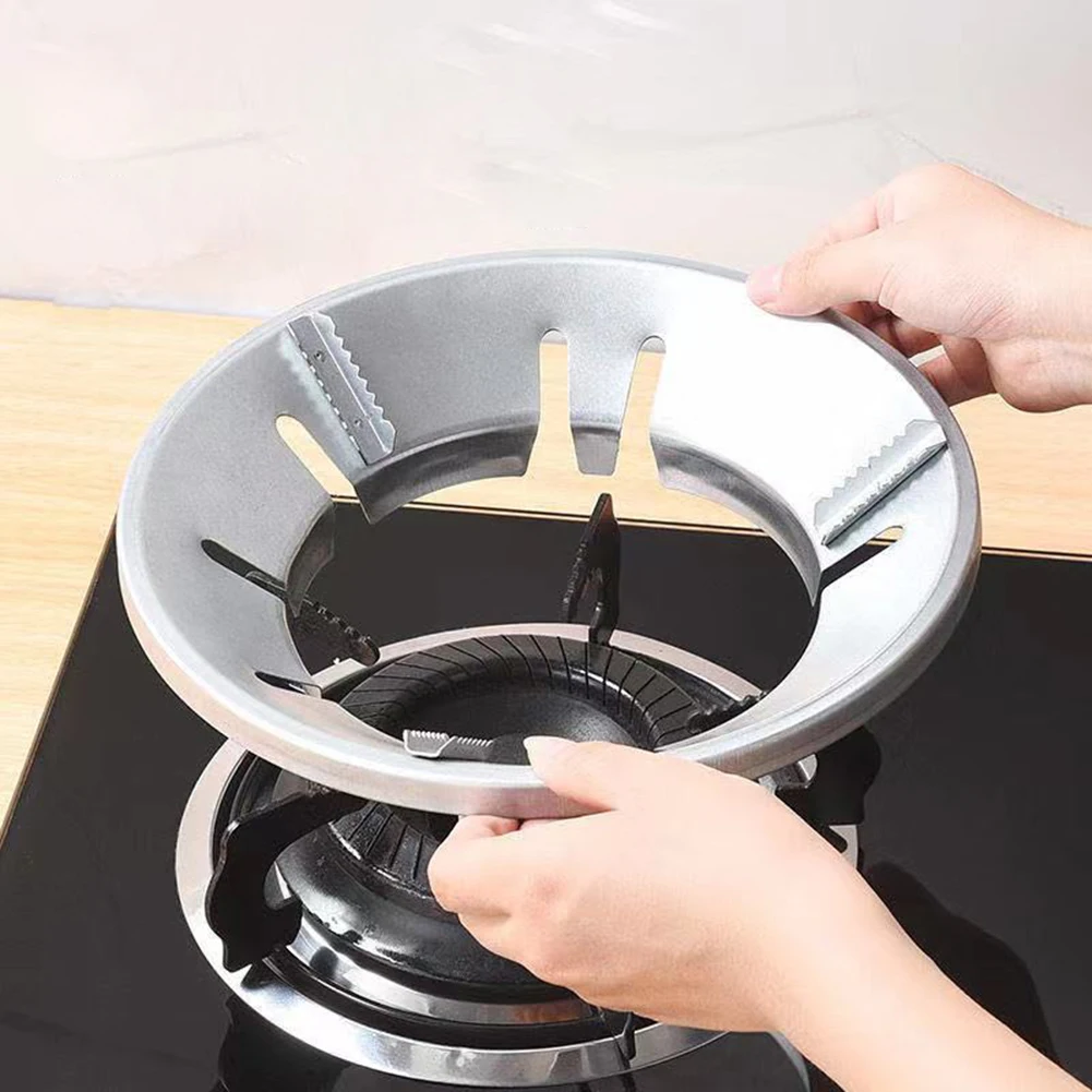 

Stainless Iron Gas Stove Wind Shield Windproof Holder Household Kitchen Tools Currency High Efficiency Gas Stove Energy