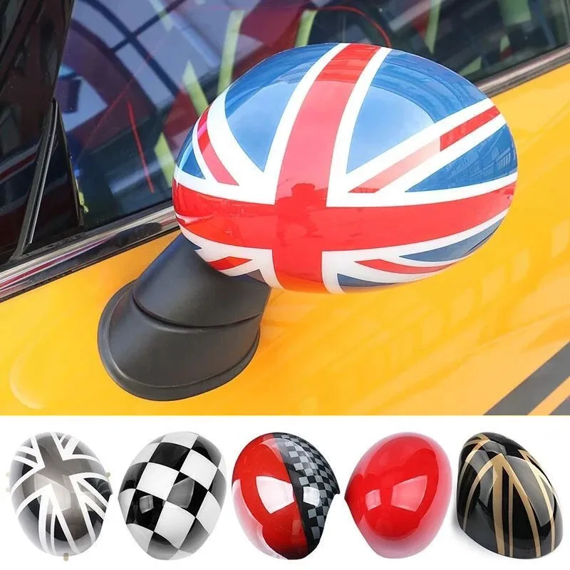 Чехлы на зеркала заднего вида двери Union Jack, наклейки, украшение для стайлинга автомобиля для BMW Mini Cooper One S JCW F56 F55, аксессуары Orname