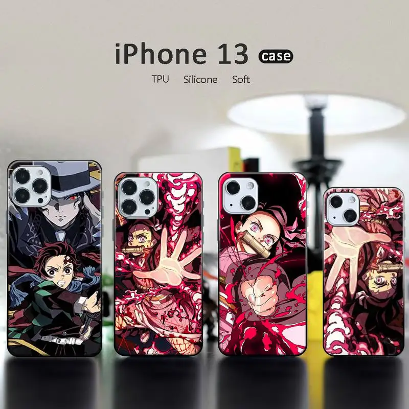 

Demon Slayer Phone Case for iPhone 13 12 11 mini pro XS MAX XR 8 7 6 6S Plus X 5S SE 2020