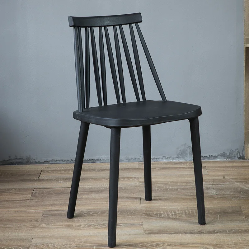Modern Minimalist Lazy Plastic Back Stool Leisure Table And Chair Dining Chair Coffee Chair Milk Tea Chair
