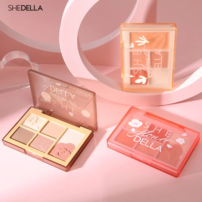 Матовые тени для век блестящие пигментированные 6 цветов оптом - купить по