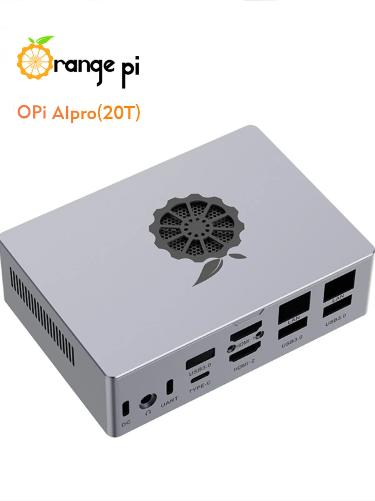 Макетная плата OrangePi AIPro 20T с металлическим корпусом (может использоваться только