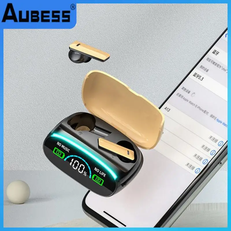 

Simple Simulation Wood Grain Series M46 Wireless bluetooth-compatible Headset Stereo Sound Effects Waterproof V5.3 Headset