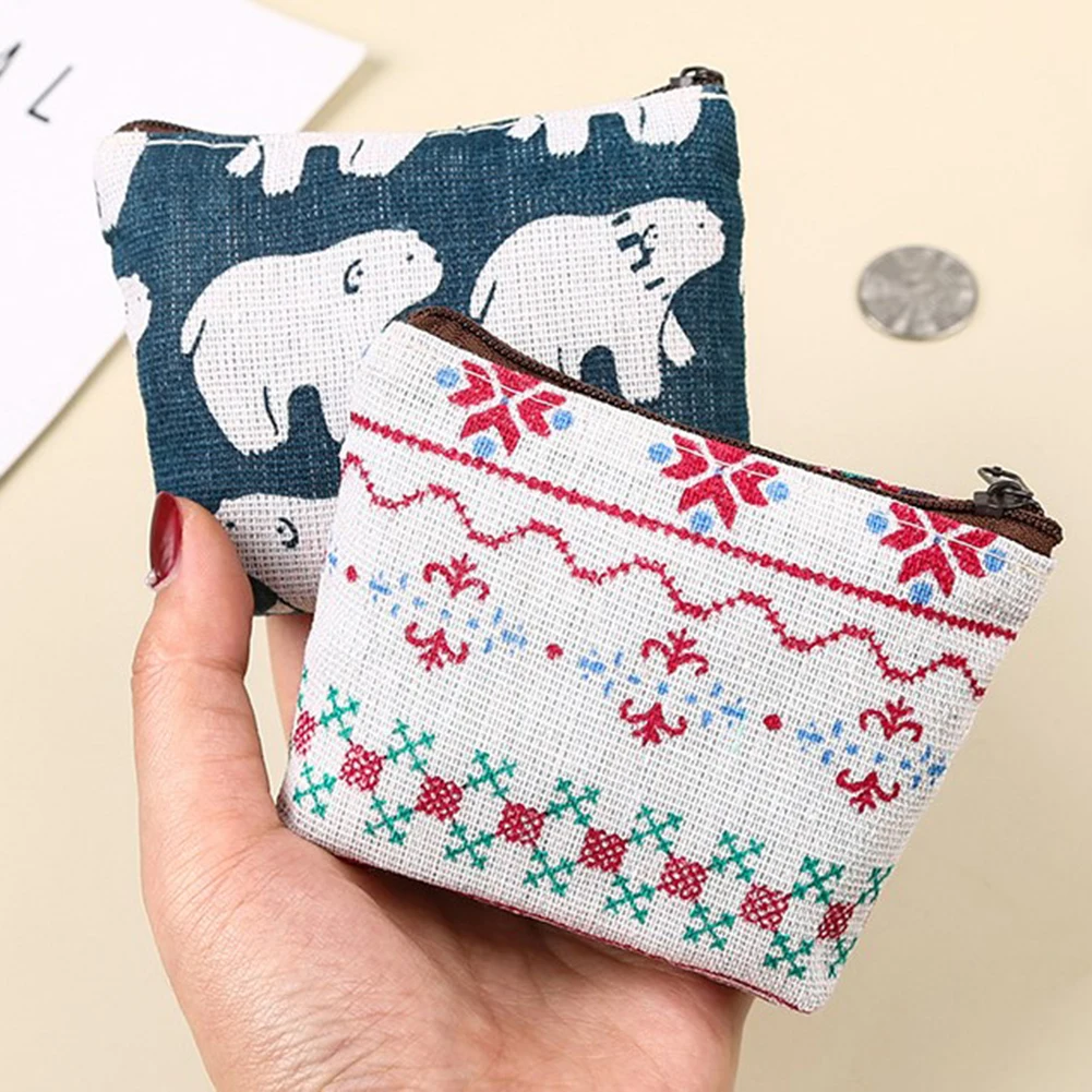 

Fashion Cartoon Pattern Coin Purses Small Fresh Canvas Coin Wallet Lady Girls Earphone Coin Key Money Storage Bag Zipper Pouch
