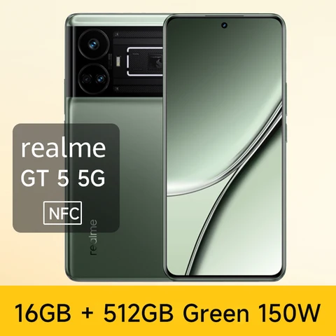 Смартфон realme GT 5, Snapdragon 8 Gen 2, 50 МП, Sony IMX890 OIS, 6,74 дюйма, 144 Гц