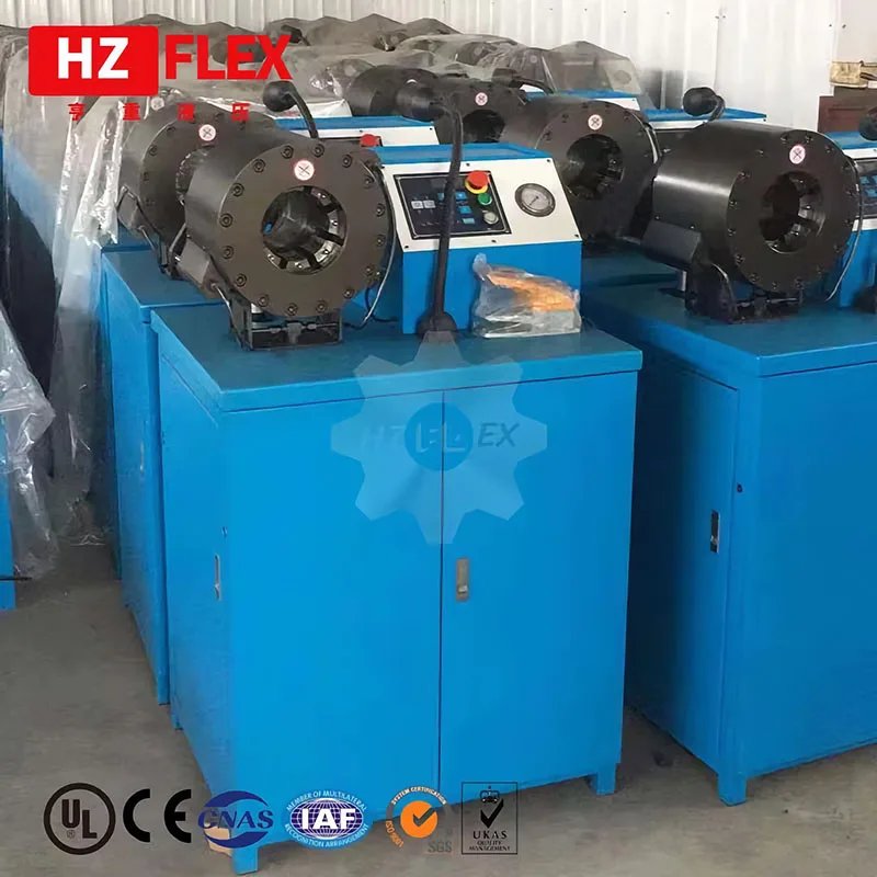 высокоскоростной обжимной пресс для гидравлических шлангов HZ-32B используется