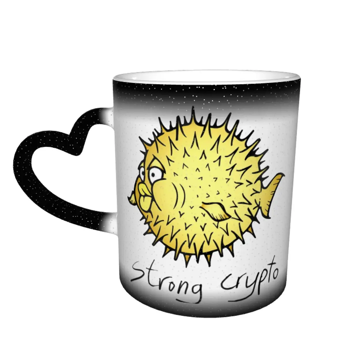 

OpenBSD кружка, меняющая цвет в небе, графическая керамическая Термочувствительная кружка, крутая Чайные чашки Btc