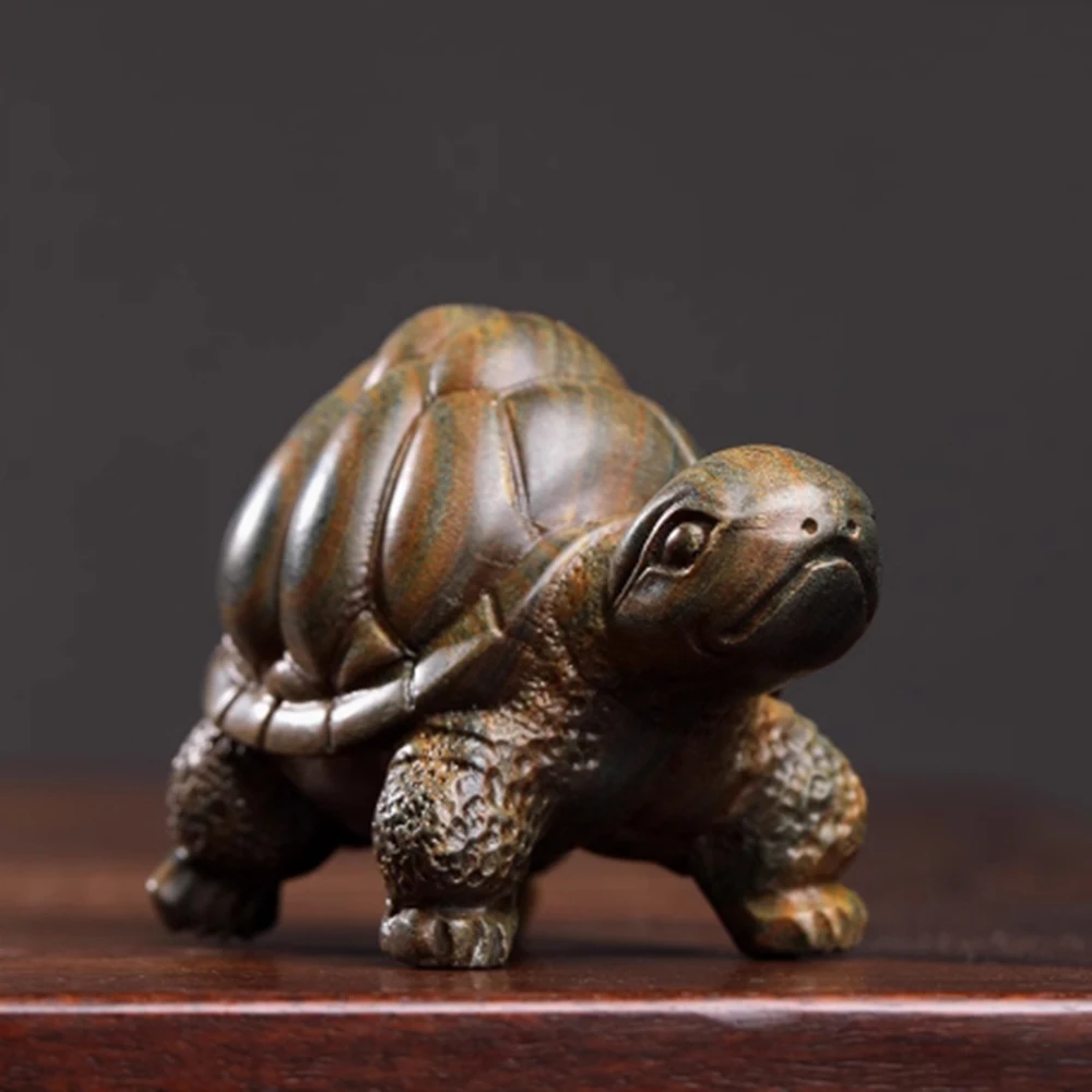 JW181-8 см долголетие черепаха зеленый сандал скульптура талисман фигурка