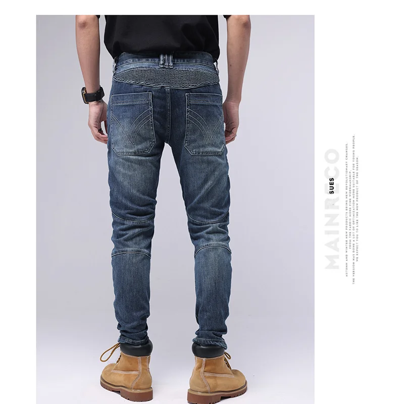 Streetwear Men  Autumn and Winter Slim and Elastic Leisure Elastic Force Black Pencil Pants 2022 Long Skinny Panels Jeans Female