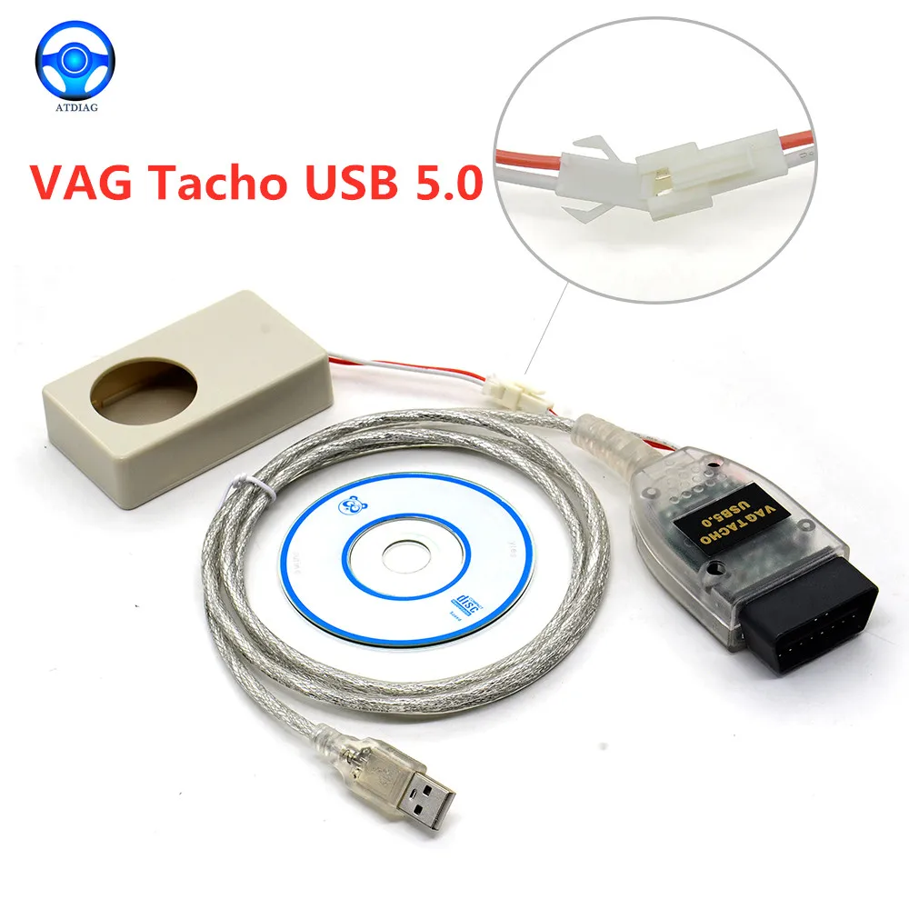 Новое поступление 2022 заводская цена Vagtacho USB версия V 5 0 VAG Tacho V5.0 для NEC MCU 24C32 или 24C64