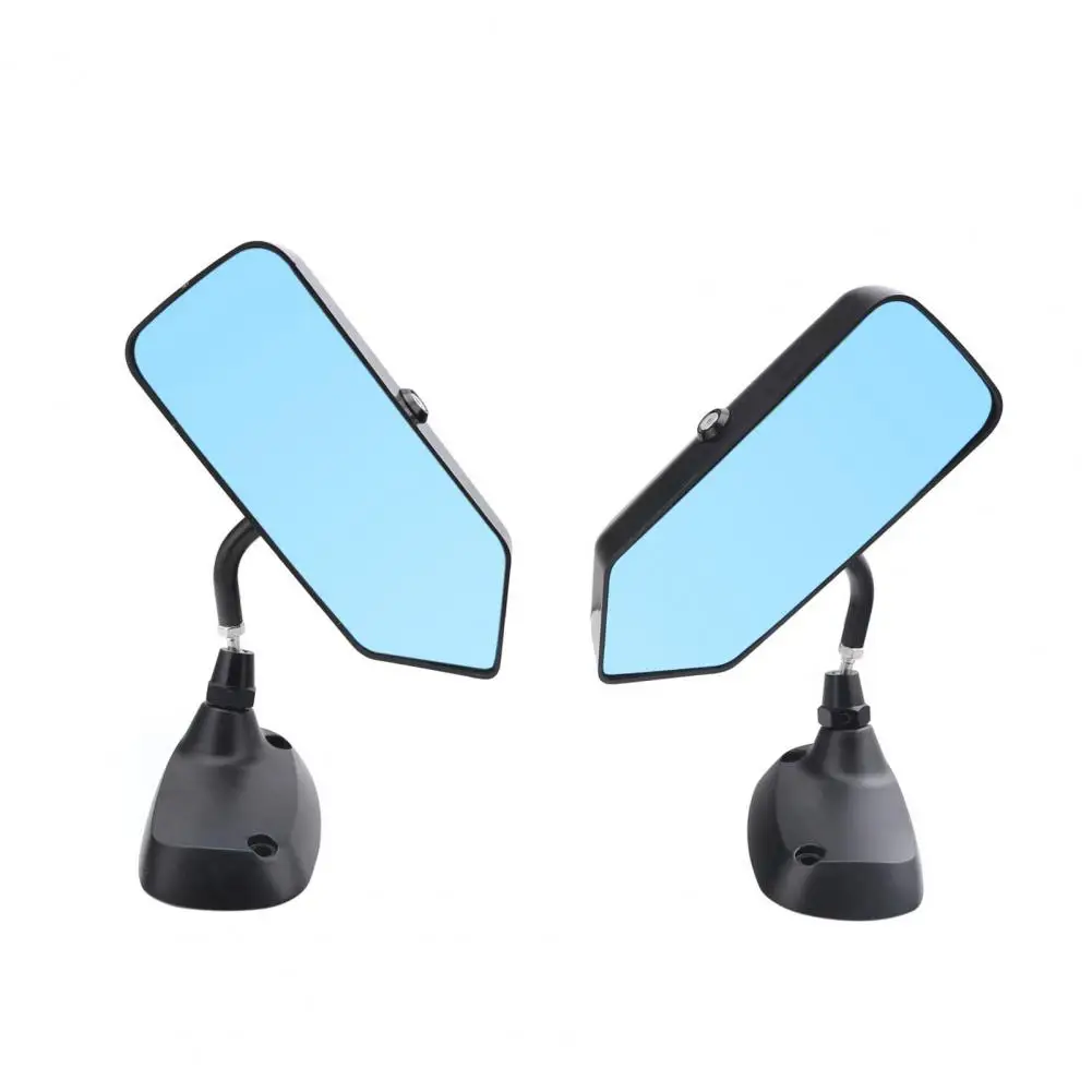 

Rearview Mirror Modification Side Wing Mirror Black Wide-Angle Practical Ultra Clear Blue Side Wing Mirror Replacement
