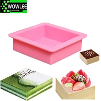 silicone mold square shape soap muffin case candy jelly ice cake tool chocolate cake decoration accessories resin molds